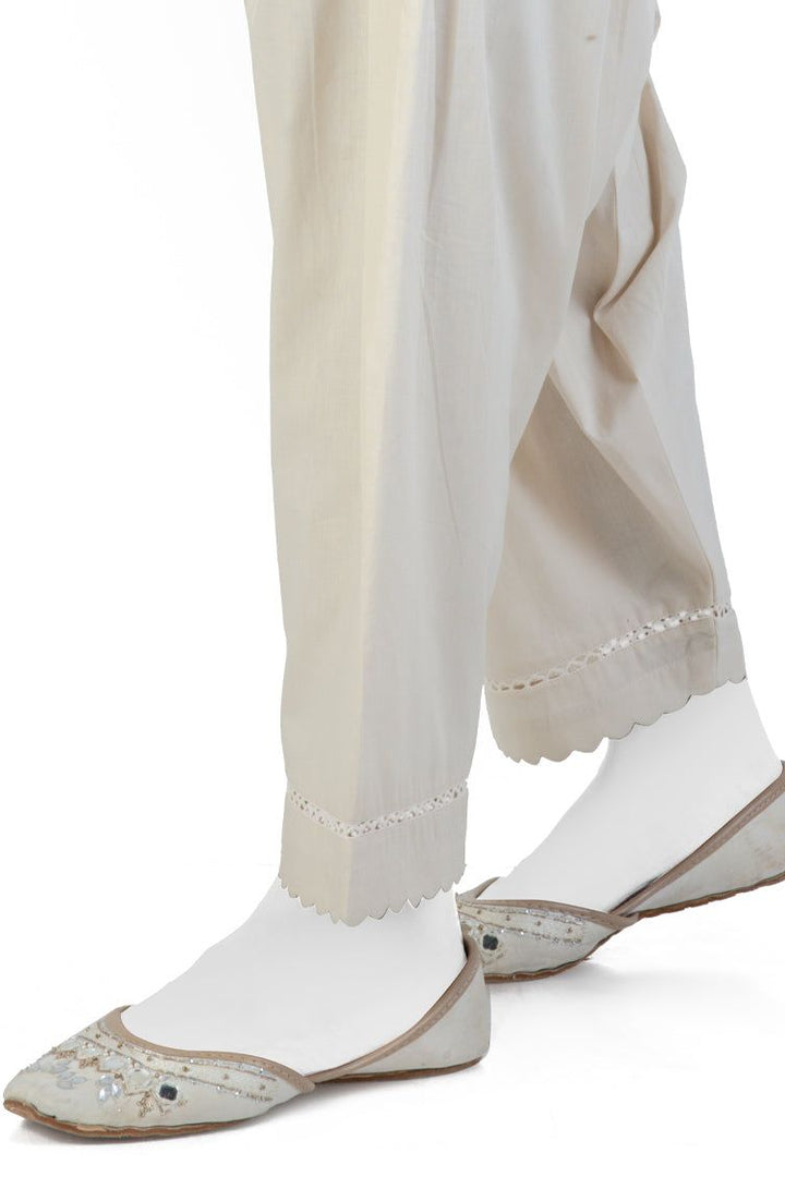 Off White Shalwar - J. Junaid Jamshed