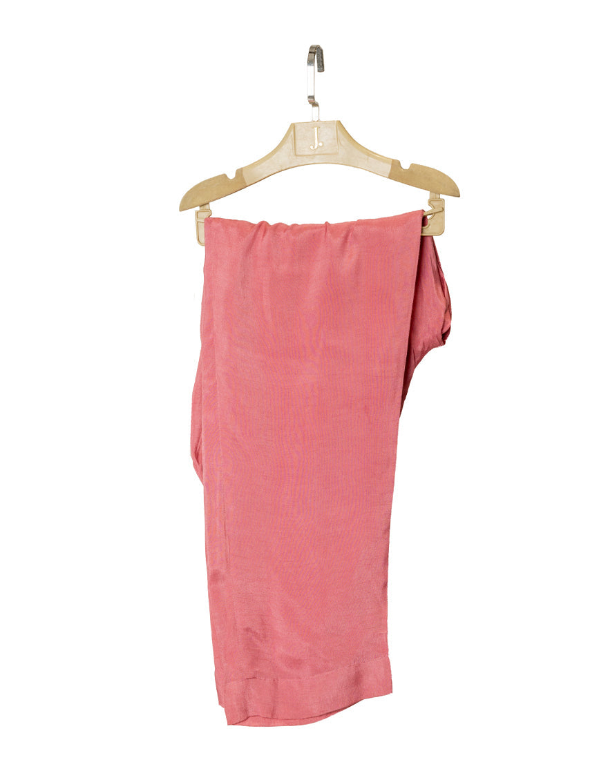 Raw Silk Pink Trouser - J. Junaid Jamshed