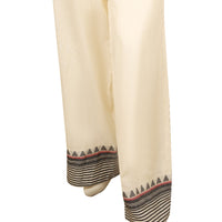 Jacquard White Trouser - J. Junaid Jamshed