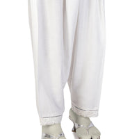 Lawn White Shalwar - J. Junaid Jamshed