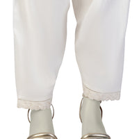 Lawn Off White Shalwar - J. Junaid Jamshed