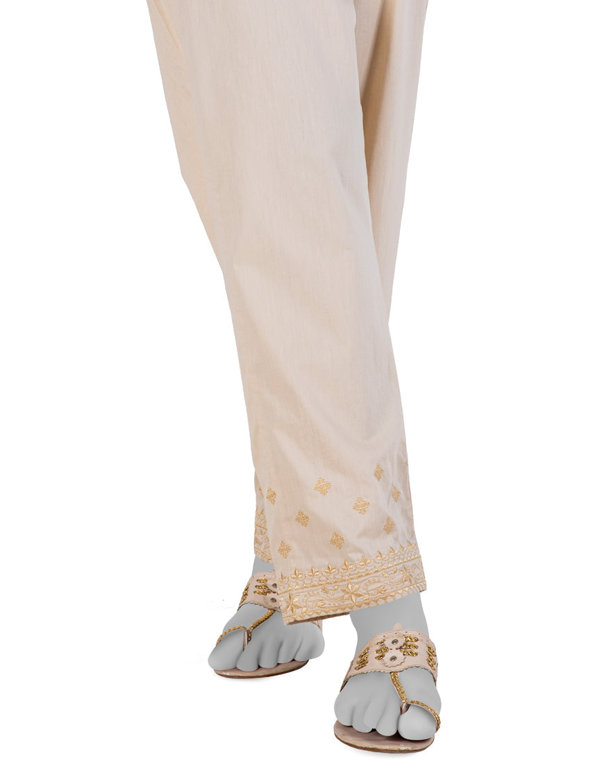 Cambric Beige Trouser - J. Junaid Jamshed