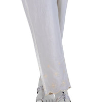 Cambric Off White Trouser - J. Junaid Jamshed