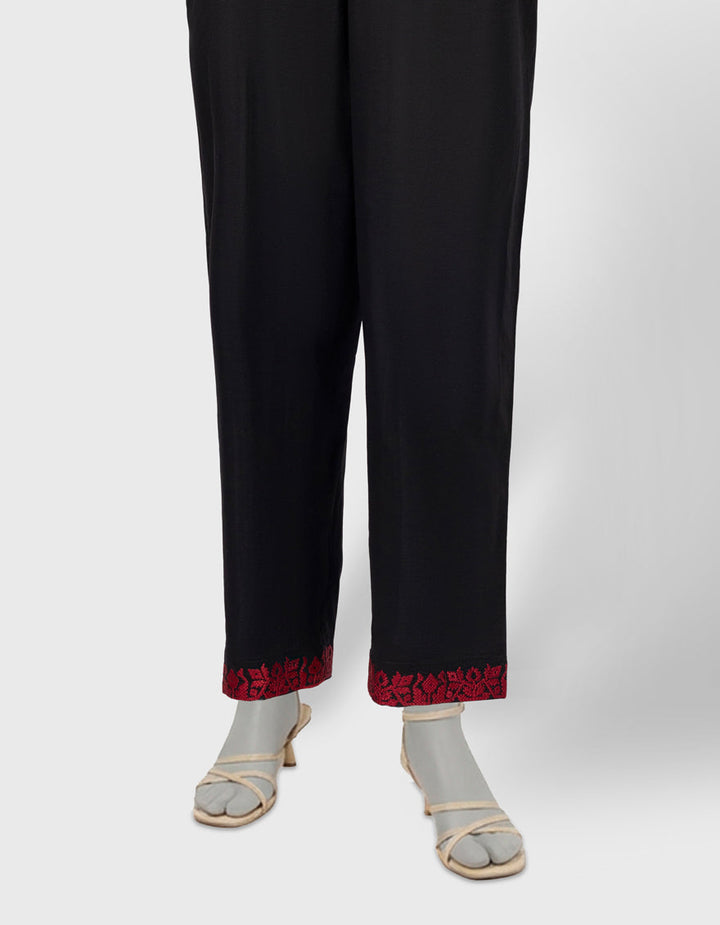 Lawn Black Trouser - J. Junaid Jamshed