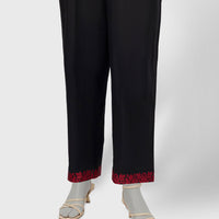 Lawn Black Trouser - J. Junaid Jamshed
