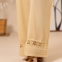 Cotton Lawn Beige Trousers - Almirah