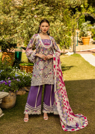 Periwinkle - Elaf Premium Chikankari Stitched Collection