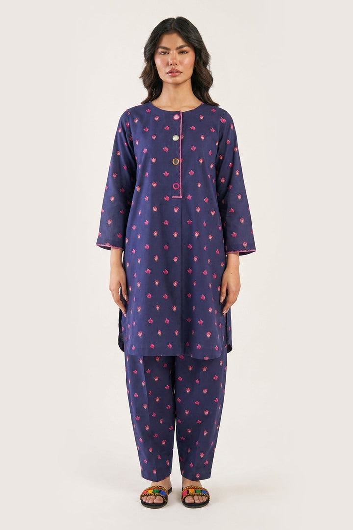 Lawn Blue Stitched Suit - Charizma