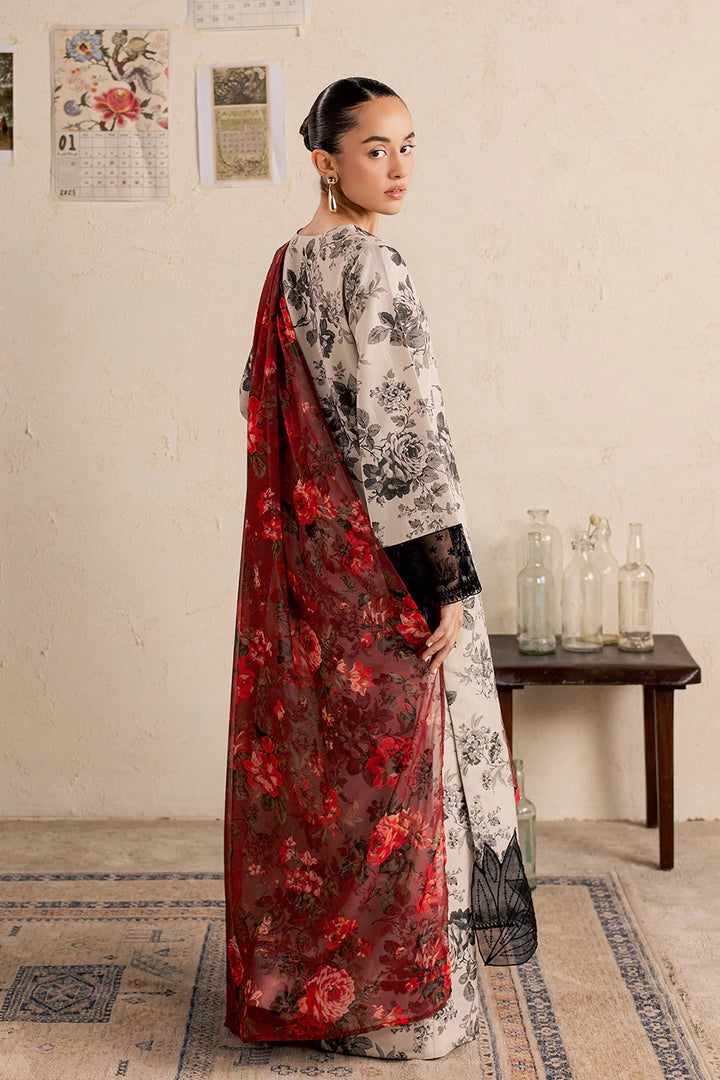 Dobby Lawn Beige Stitched Suit - Vanya