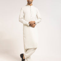 Blended Apple White Shalwar Kameez - J. Junaid Jamshed