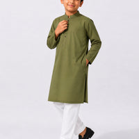 Blended Green Kurta - J. Junaid Jamshed