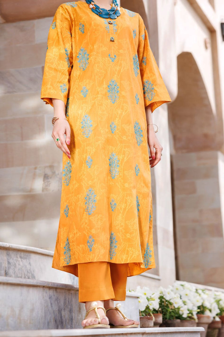 Lawn Mustard Kurti - Almirah