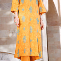 Lawn Mustard Kurti - Almirah