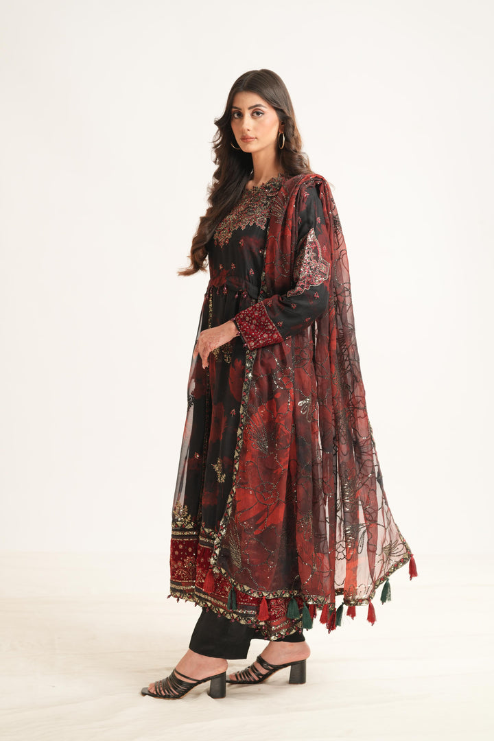 Talia - Alizeh Fleur Chiffon Stitched