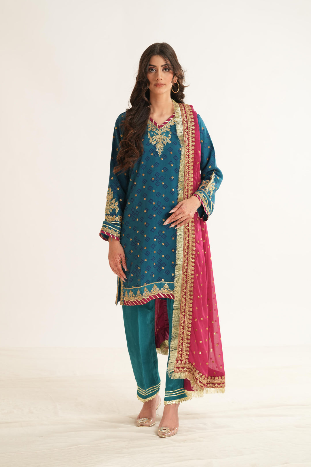 Elaira - Alizeh Fleur Chiffon Stitched