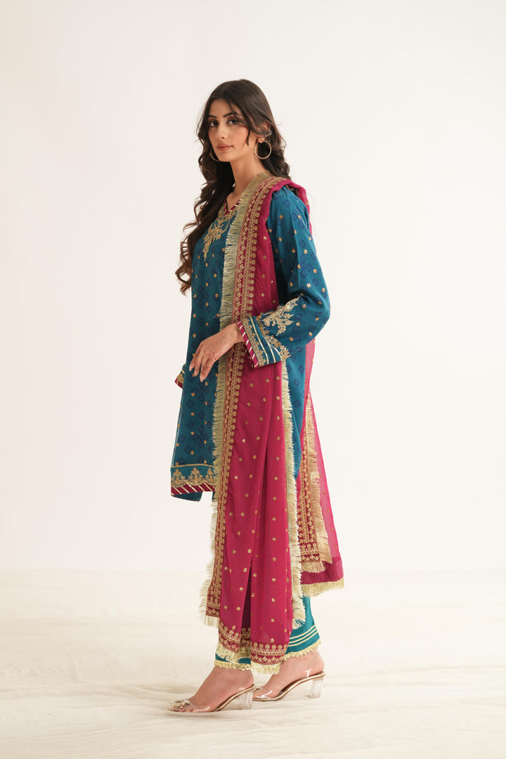 Elaira - Alizeh Fleur Chiffon Stitched