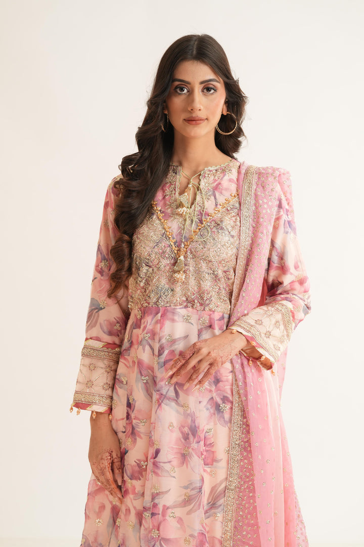 Dina - Alizeh Fleur Chiffon Stitched