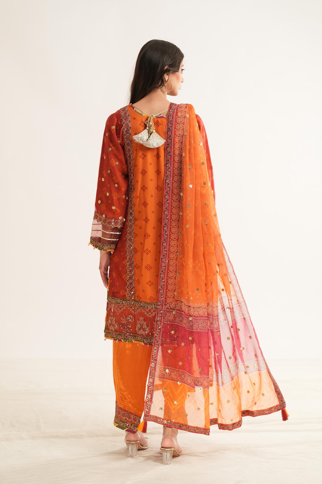 Zyne - Alizeh Fleur Chiffon Stitched