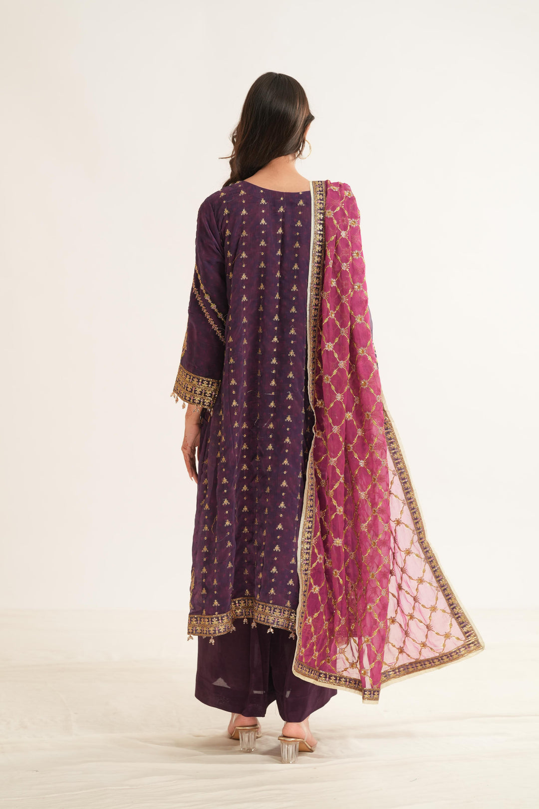 Reya - Alizeh Fleur Chiffon Stitched