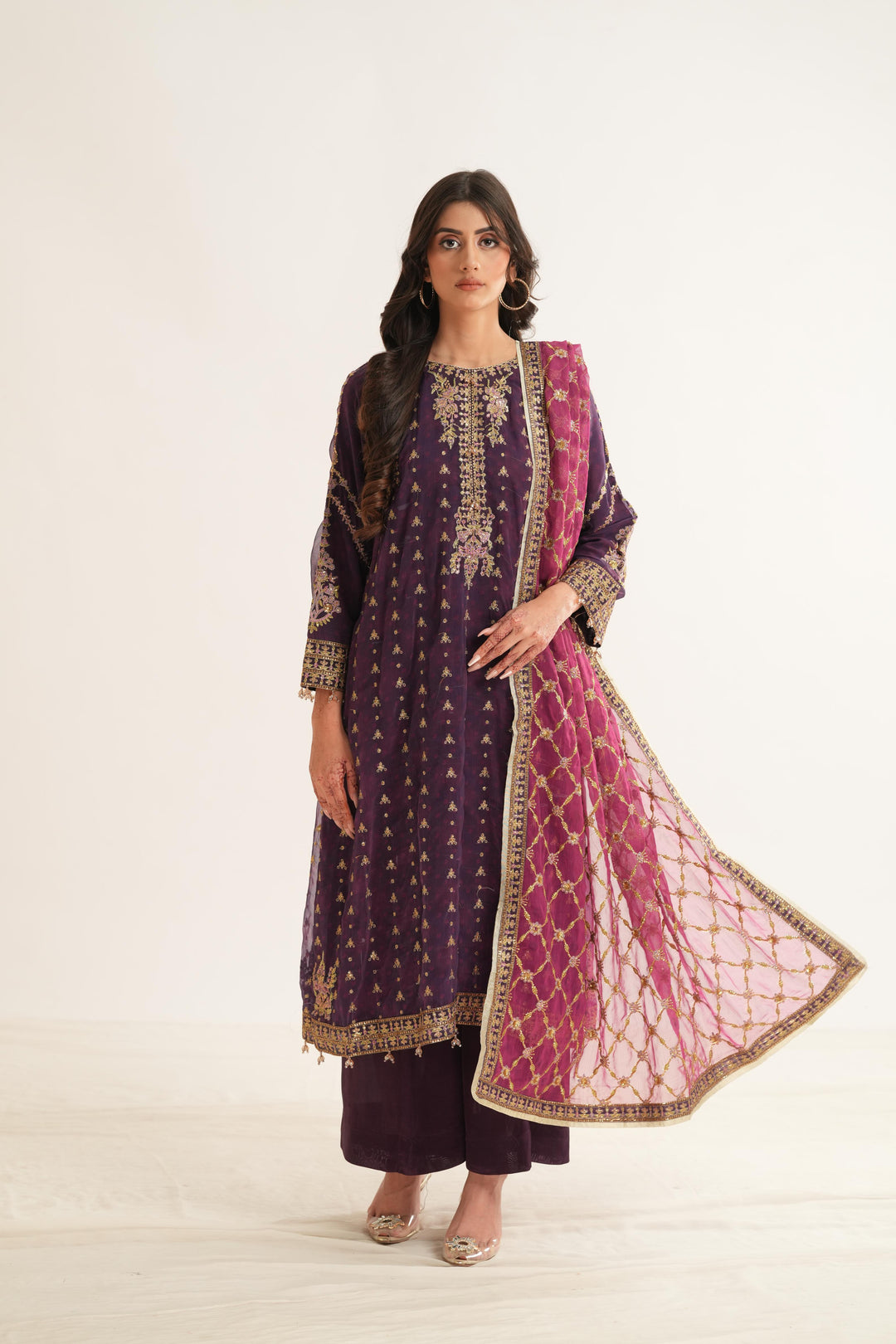 Reya - Alizeh Fleur Chiffon Stitched