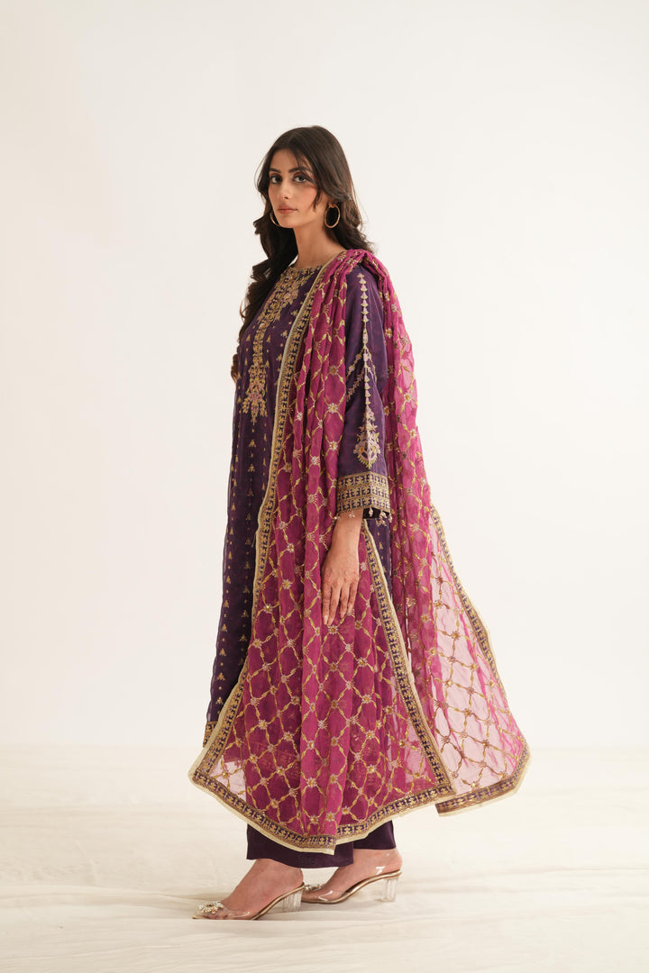 Reya - Alizeh Fleur Chiffon Stitched