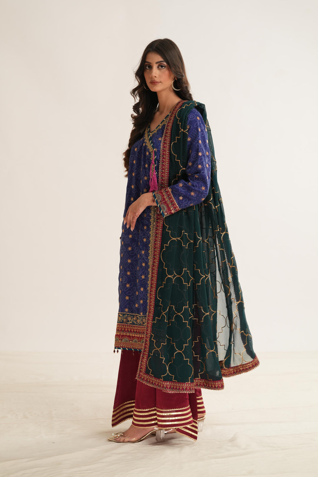 Rahsa - Alizeh Fleur Chiffon Stitched