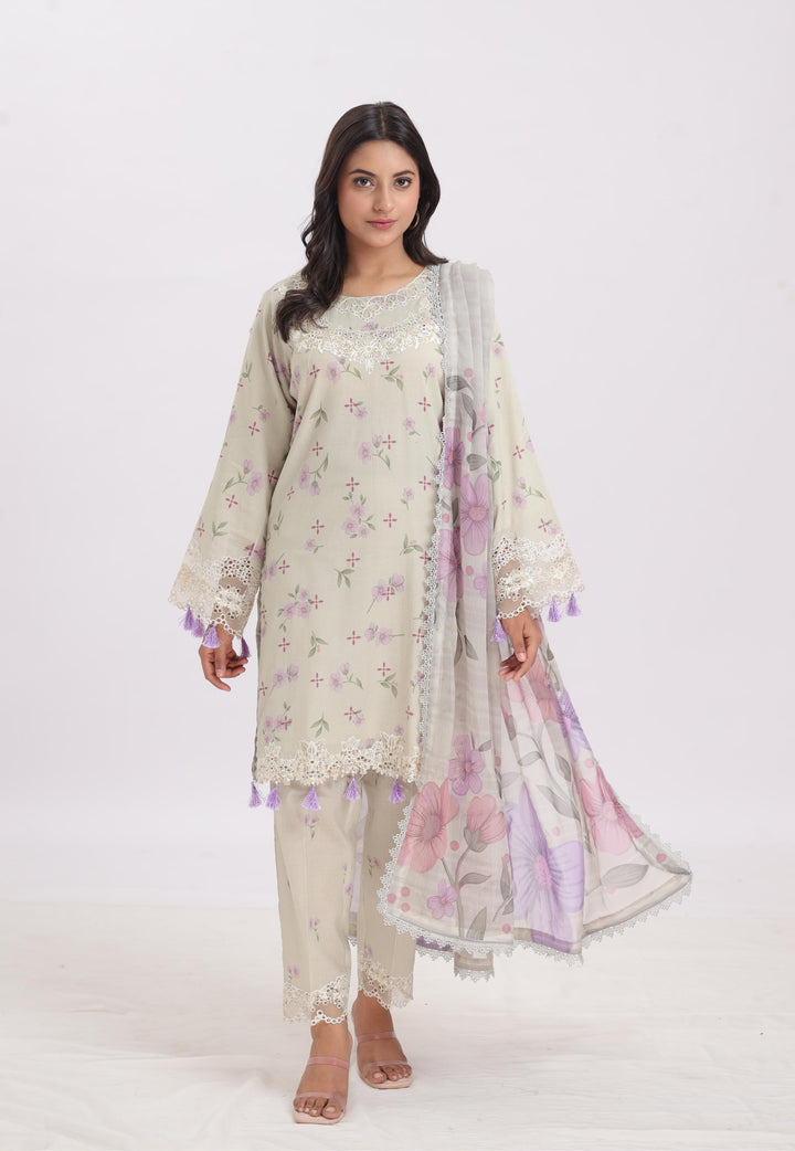 Pesto - Alizeh Levana Embroidered Stitched