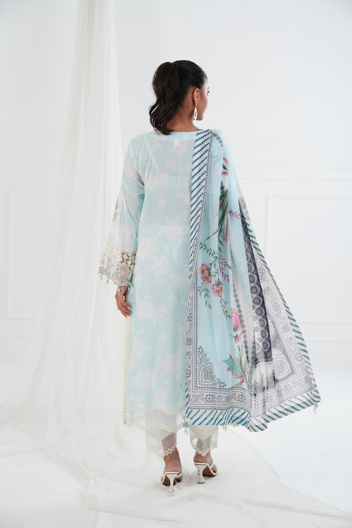 Mirega - Alizeh Embroidered Printed Lawn Stitched
