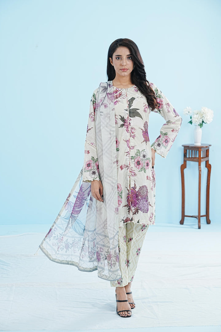 Rinza - Alizeh Sheen Printed Stitched