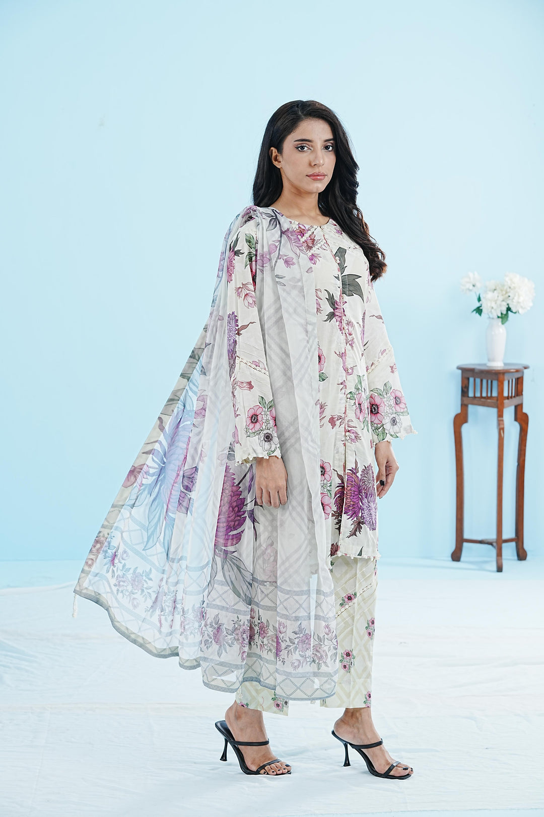 Rinza - Alizeh Sheen Printed Stitched