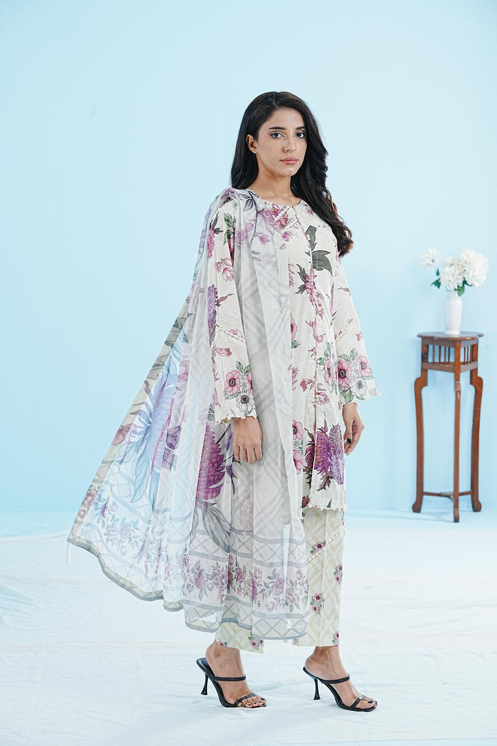 Rinza - Alizeh Sheen Printed Stitched