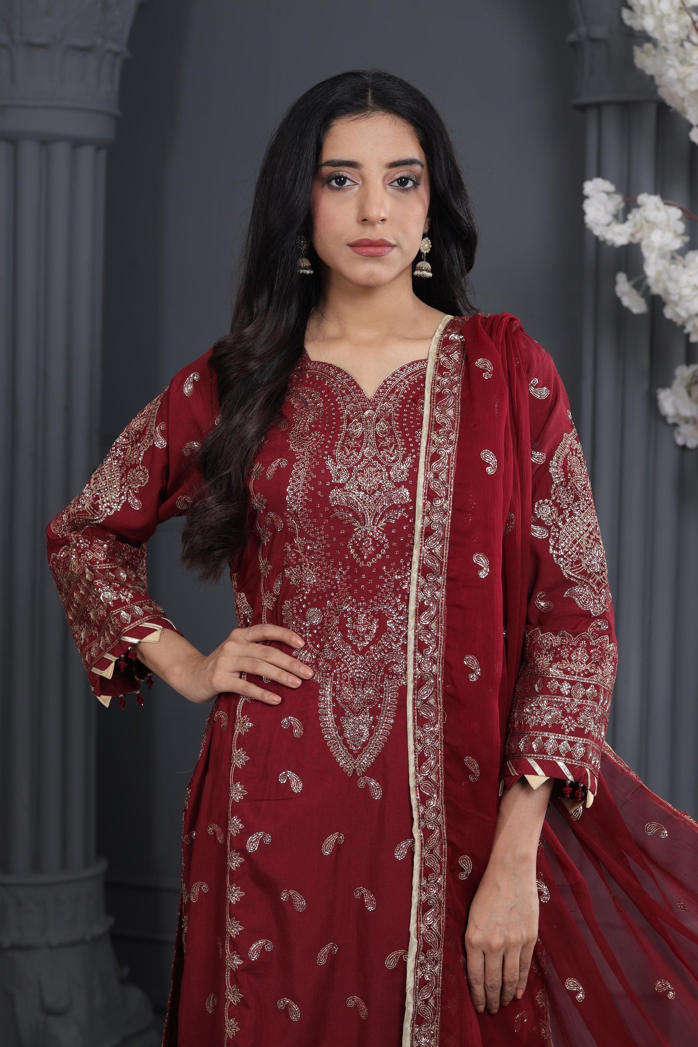 Salsa - Alizeh Luxe - Luxury Raw Silk Stitched