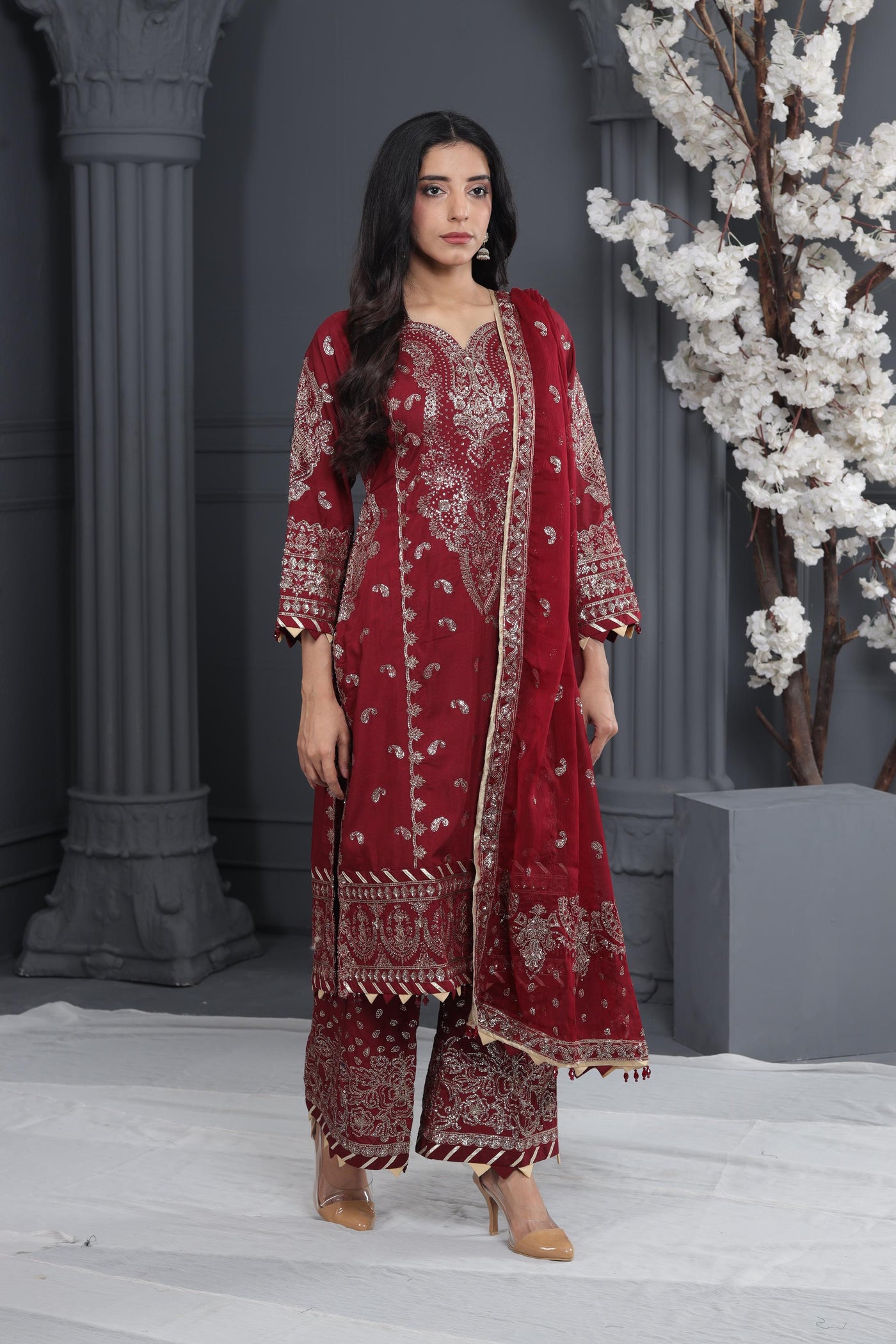 Salsa - Alizeh Luxe - Luxury Raw Silk Stitched