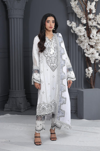 Dove - Alizeh Luxe - Luxury Raw Silk Stitched