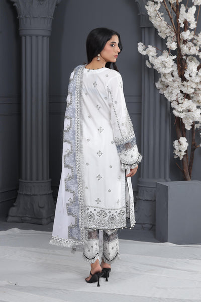 Dove - Alizeh Luxe - Luxury Raw Silk Stitched