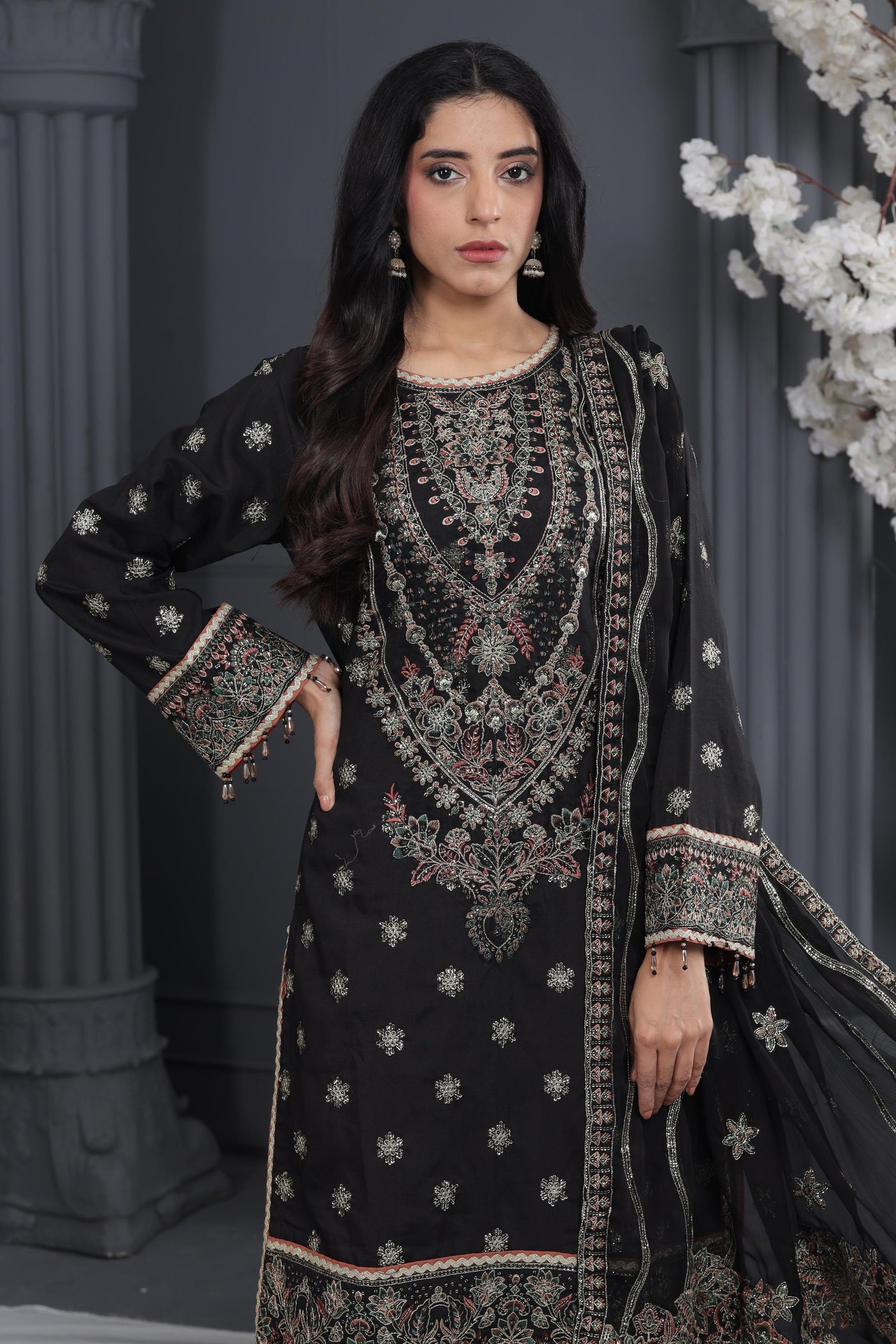 Gale - Alizeh Luxe - Luxury Raw Silk Stitched