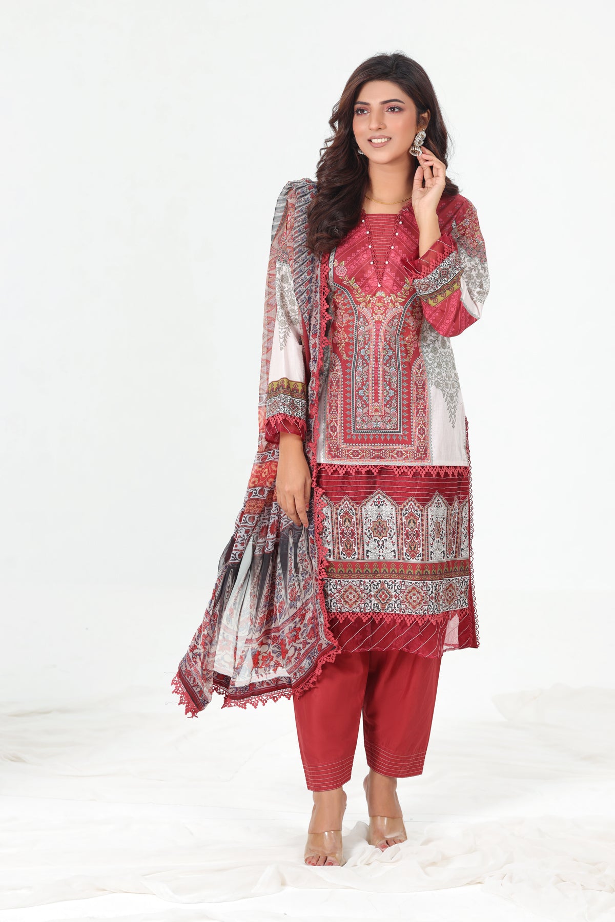 AJBP-05 - Asim Jofa Basic Print Suit