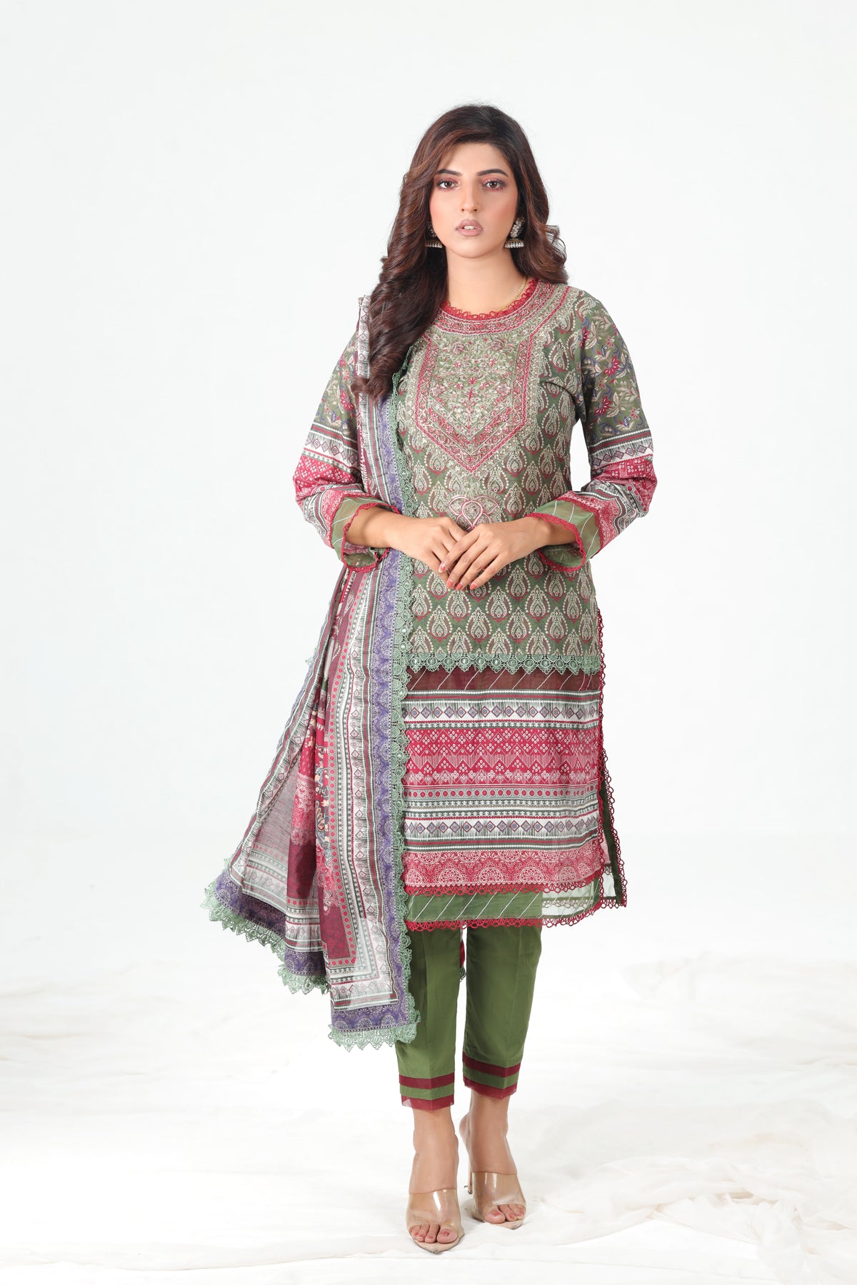 AJBP-08 - Asim Jofa Basic Print Suit