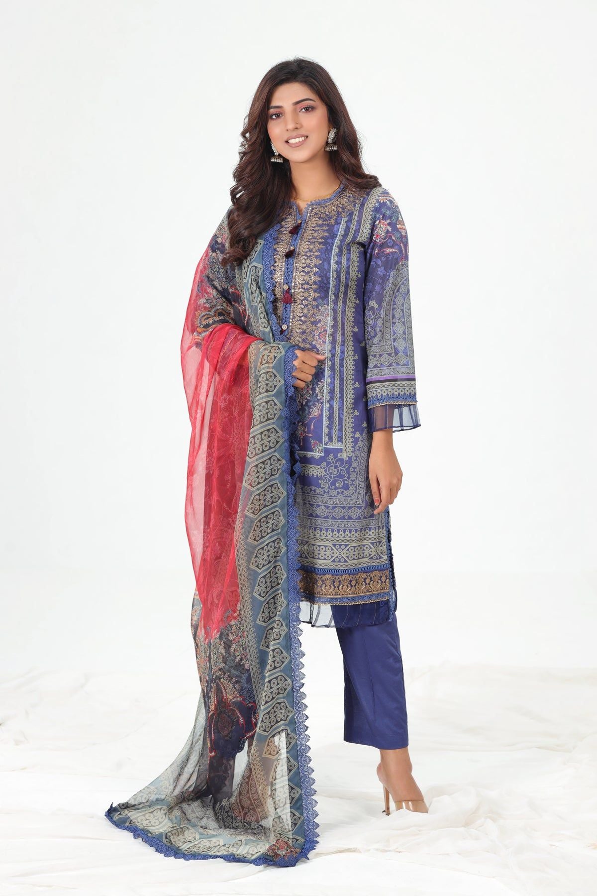 AJBP-13 - Asim Jofa Basic Print Suit