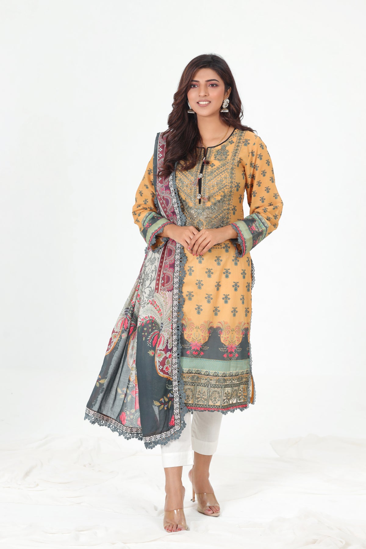 AJBP-20 - Asim Jofa Basic Print Suit