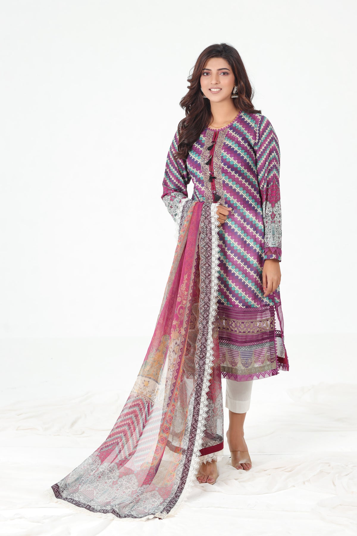 AJBP-22 - Asim Jofa Basic Print Suit