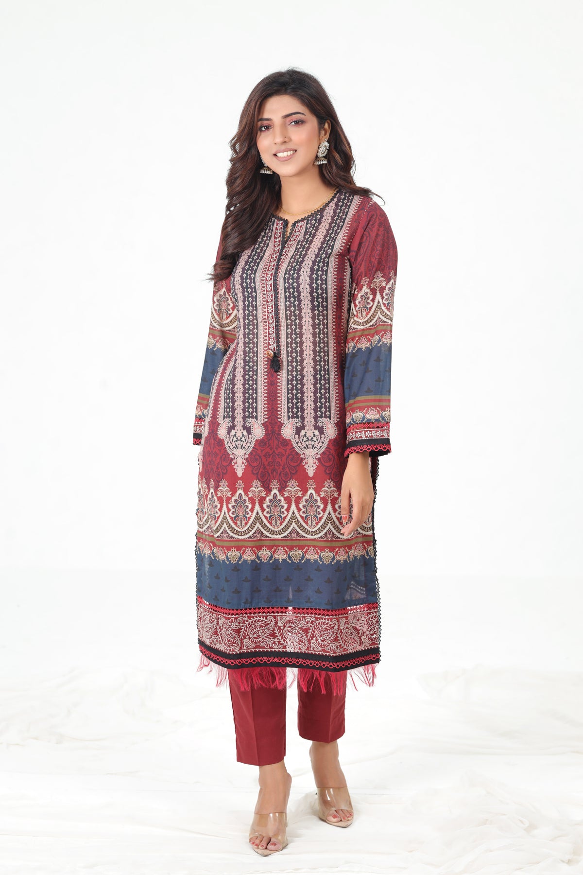 AJBP-25 - Asim Jofa Basic Print Suit