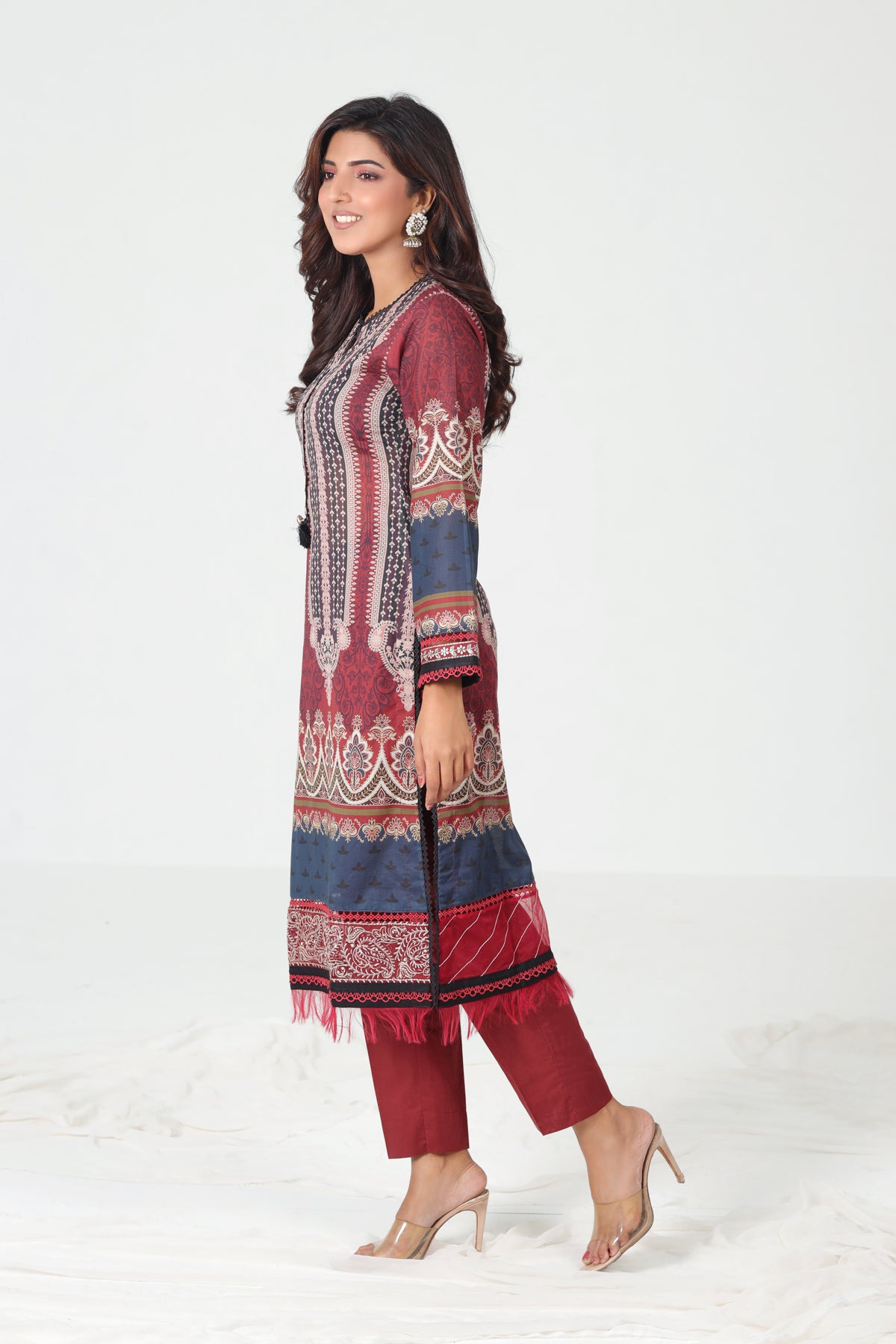 AJBP-25 - Asim Jofa Basic Print Suit