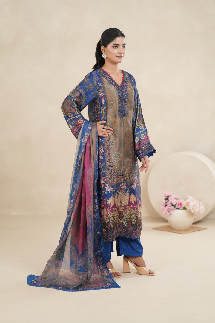 Design 2 - Stonez Silk Symphony Stitched
