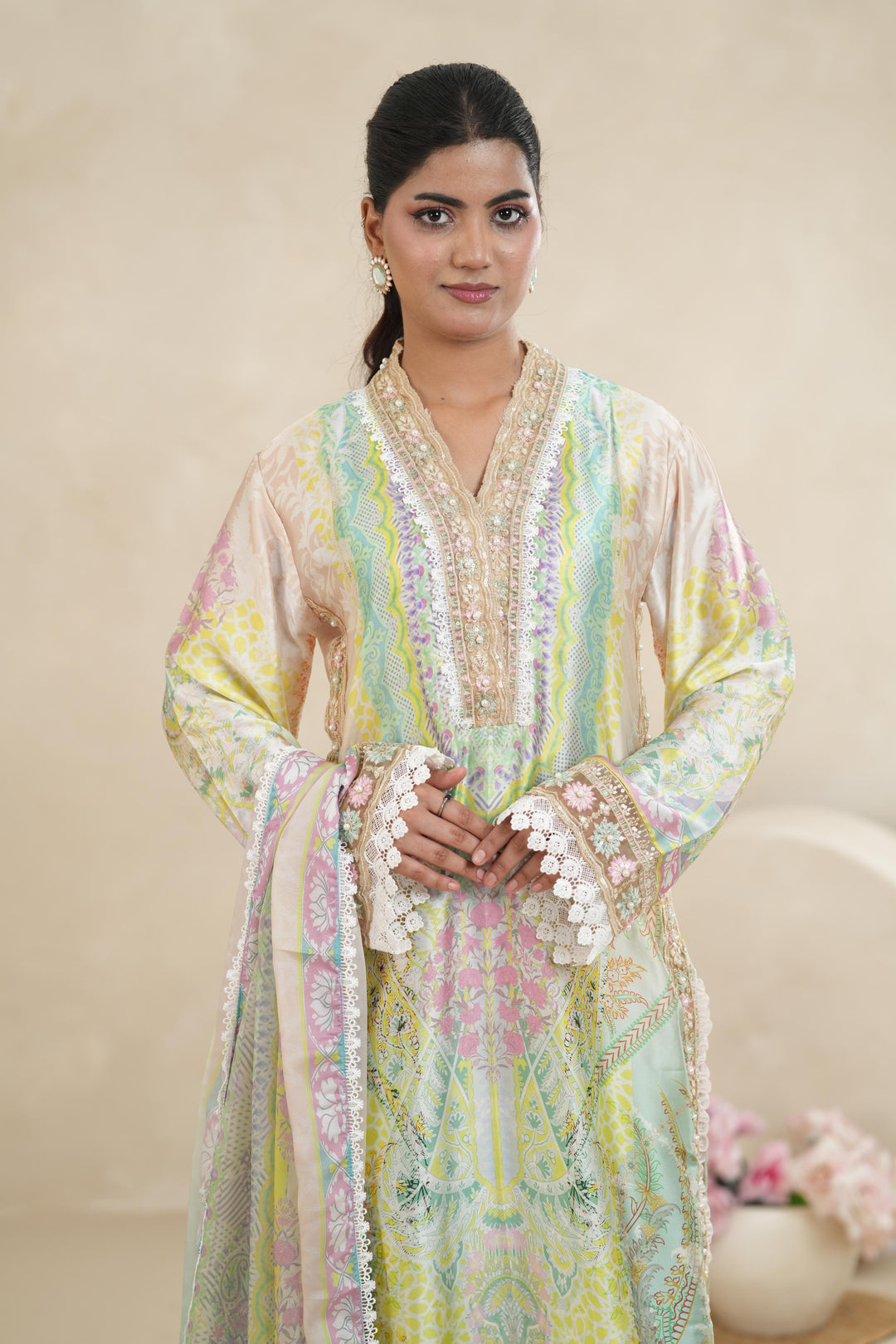 Design 8 - Stonez Silk Symphony Stitched