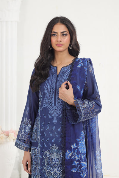 Capri - Afrozeh Chikankari Lawn Stitched