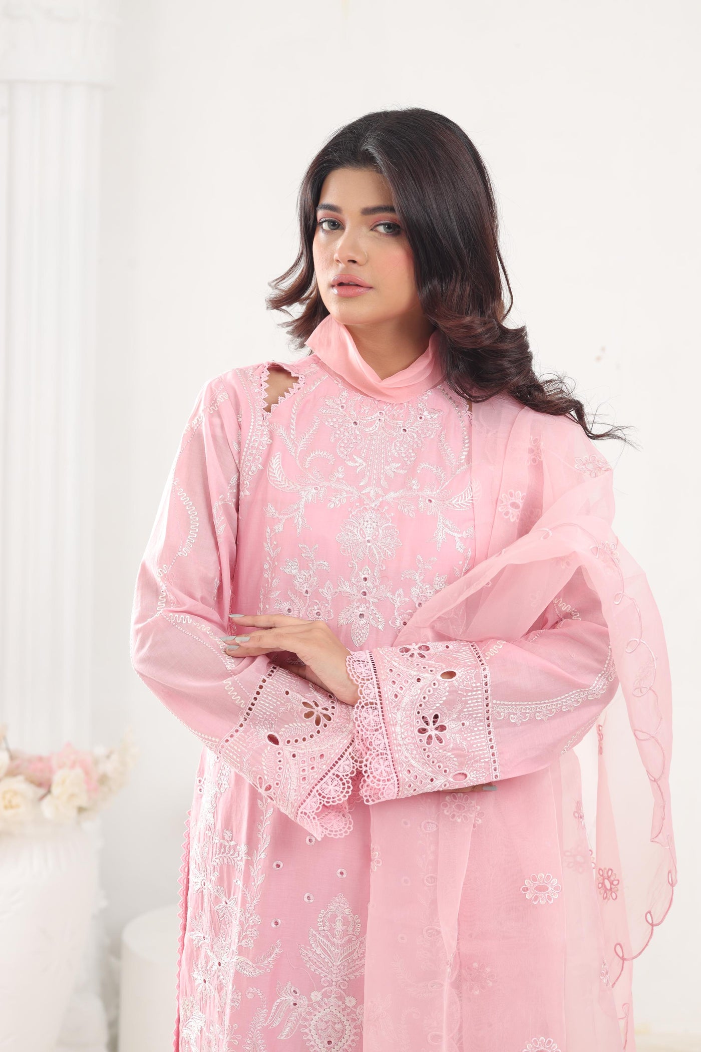 Rosella - Afrozeh Chikankari Lawn Stitched