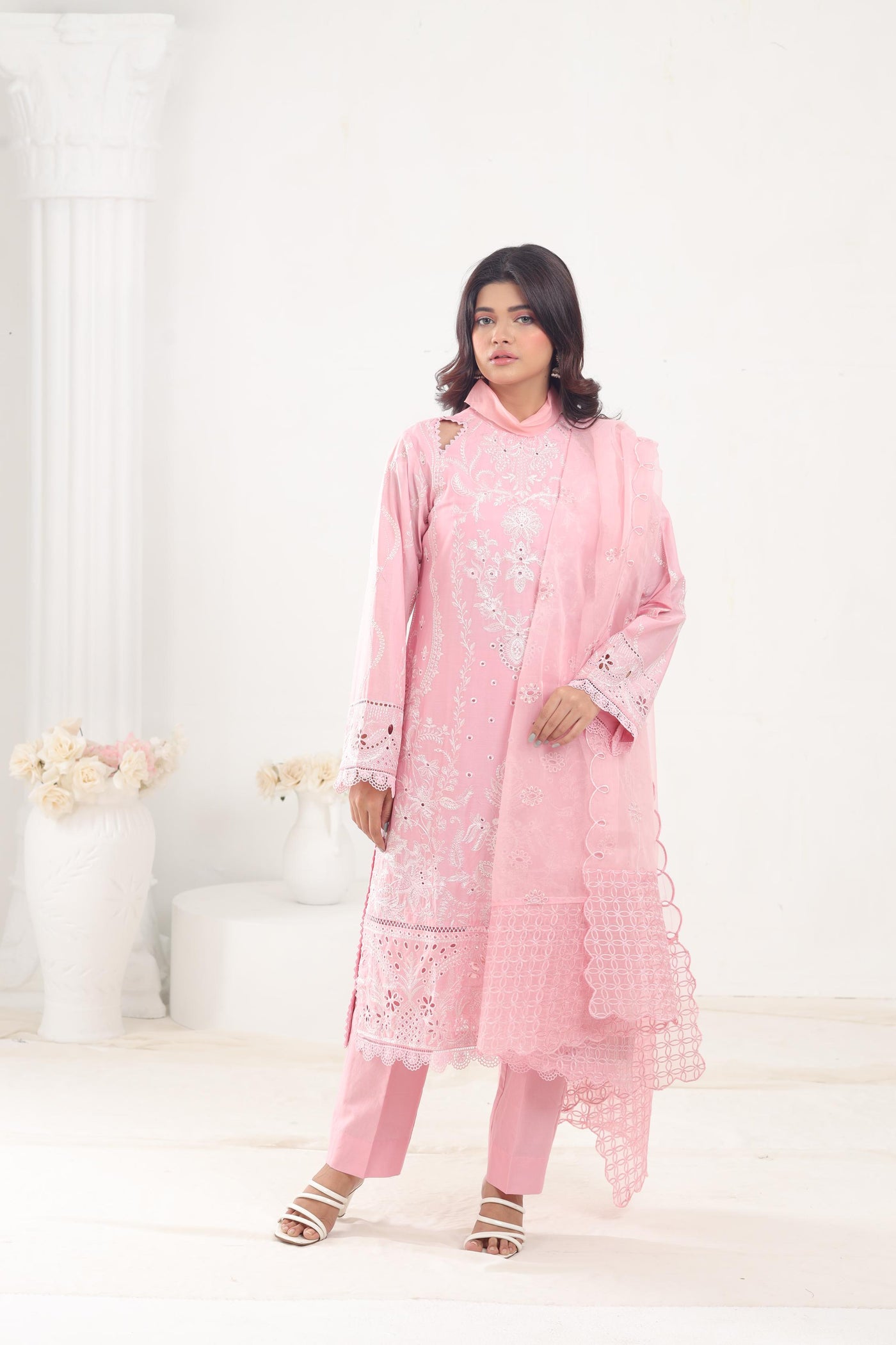 Rosella - Afrozeh Chikankari Lawn Stitched