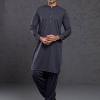 Blended Grey Shalwar Kameez - Almirah