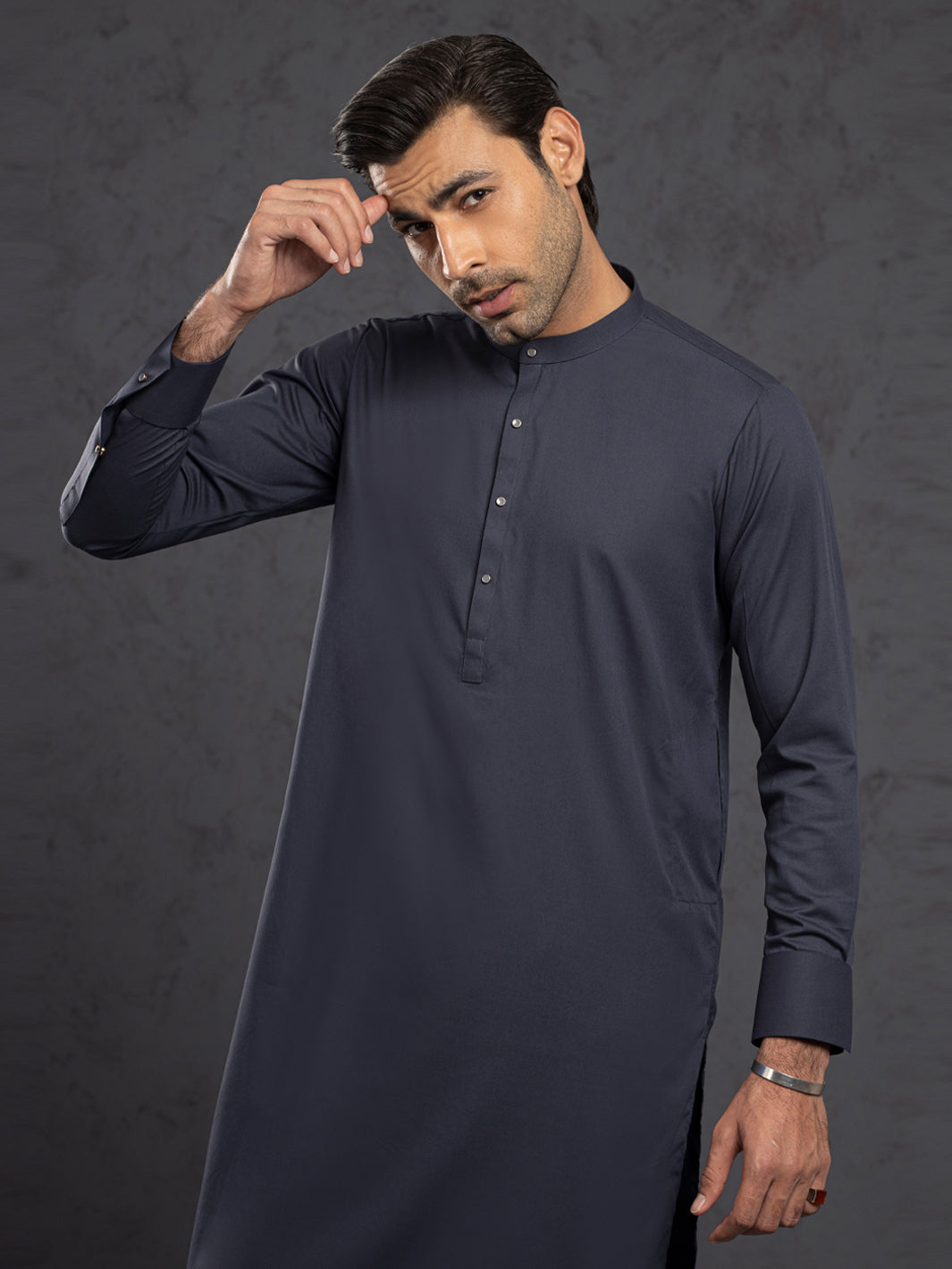Blended Grey Shalwar Kameez - Almirah